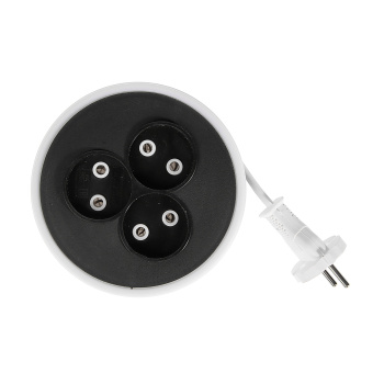 Удлинитель 3 розетки 5м б/з рулетка ШВВП 2*0,75мм2 6А мощ.нагр 1300Вт Универсал У6-004 *1/40